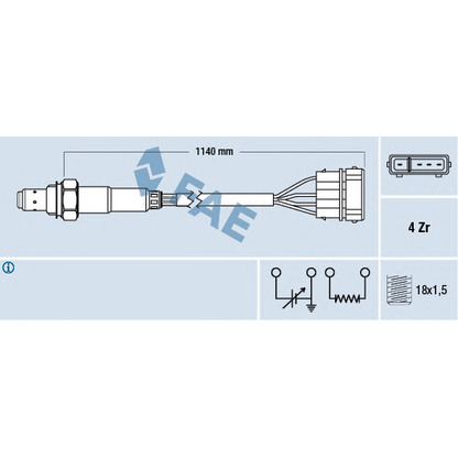 Photo Lambda Sensor FAE 77130