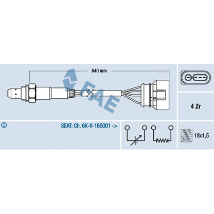 Foto Sonda lambda FAE 77133