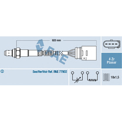 Photo Lambda Sensor FAE 77142