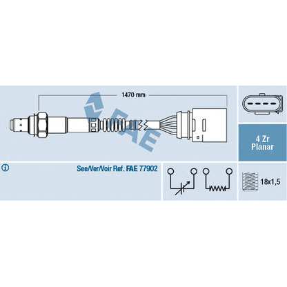 Foto Sonda Lambda FAE 77145