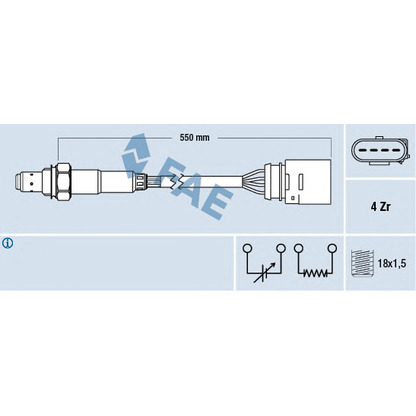 Photo Lambda Sensor FAE 77150