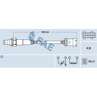 Photo Lambda Sensor FAE 77167