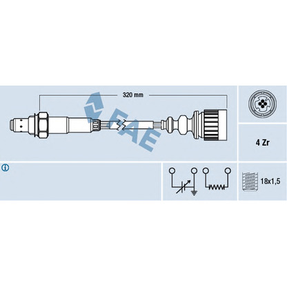 Photo Lambda Sensor FAE 77172