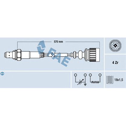 Photo Sonde lambda FAE 77173