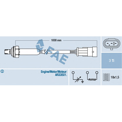 Foto Sonda lambda FAE 77182