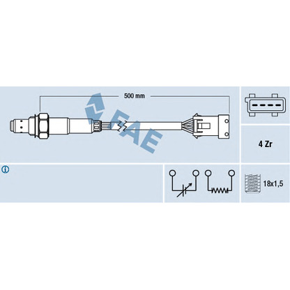 Foto Sonda Lambda FAE 77232