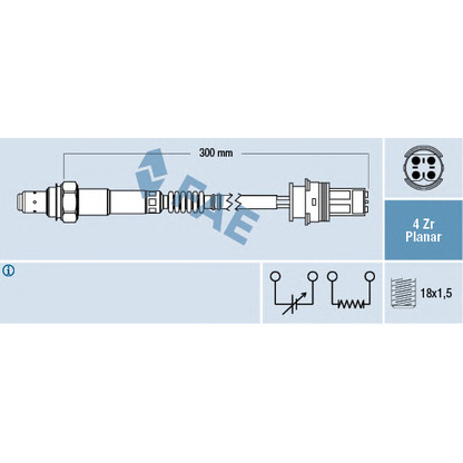 Foto Sonda lambda FAE 77252