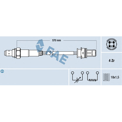 Foto Sonda lambda FAE 77268