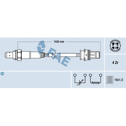 Foto Sonda Lambda FAE 77275