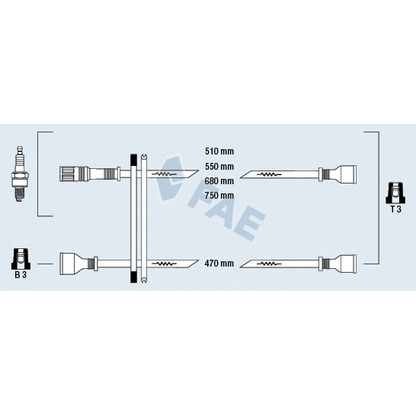 Foto Kit cavi accensione FAE 83060