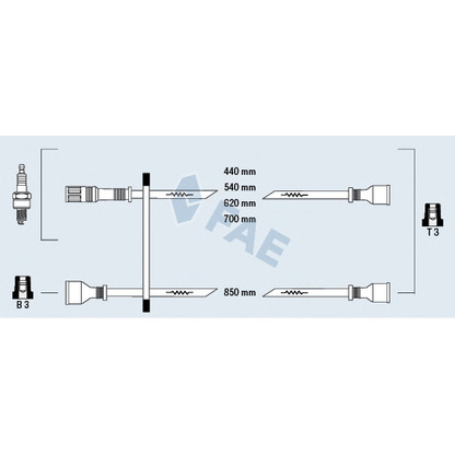 Foto Juego de cables de encendido FAE 83100