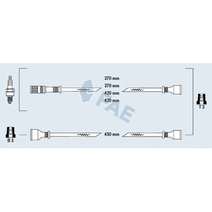 Photo Ignition Cable Kit FAE 83140