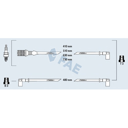 Foto Juego de cables de encendido FAE 83150