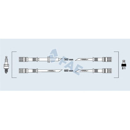 Photo Ignition Cable Kit FAE 83300