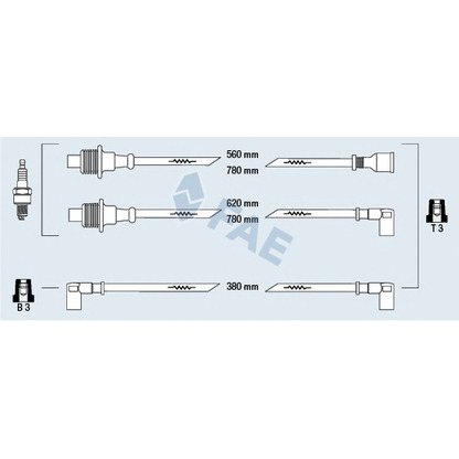 Photo Ignition Cable Kit FAE 83310