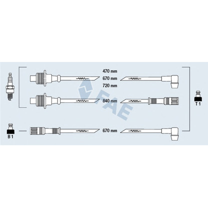 Foto Juego de cables de encendido FAE 83320