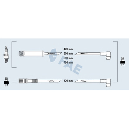 Photo Kit de câbles d'allumage FAE 83560