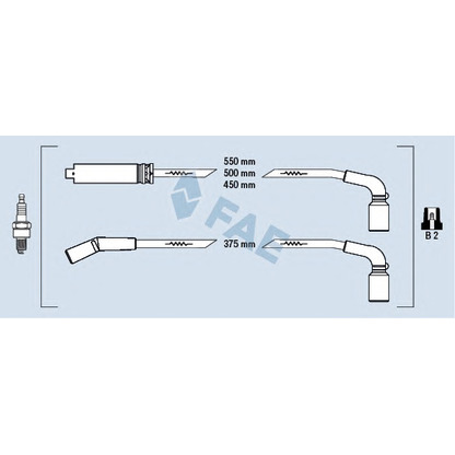Photo Ignition Cable Kit FAE 83562