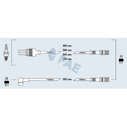 Photo Ignition Cable Kit FAE 83650