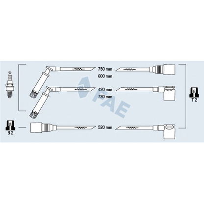 Foto Kit cavi accensione FAE 83800