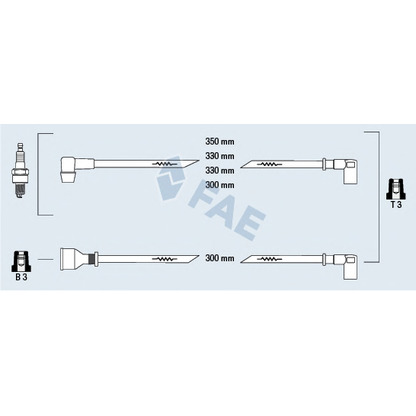 Photo Ignition Cable Kit FAE 83850