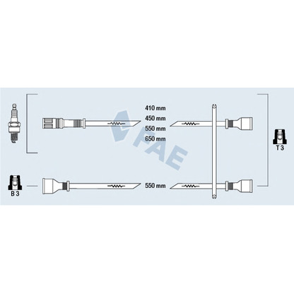 Foto Juego de cables de encendido FAE 83910