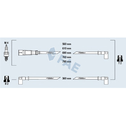 Photo Kit de câbles d'allumage FAE 83950