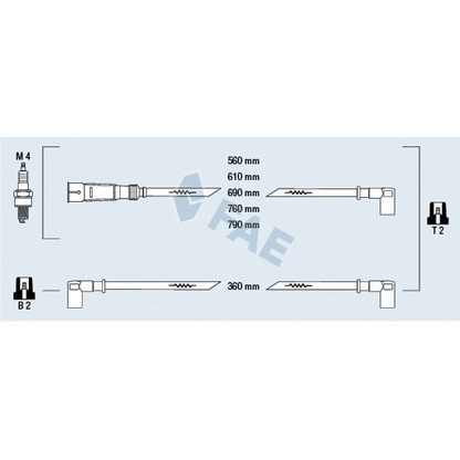 Foto Juego de cables de encendido FAE 83950