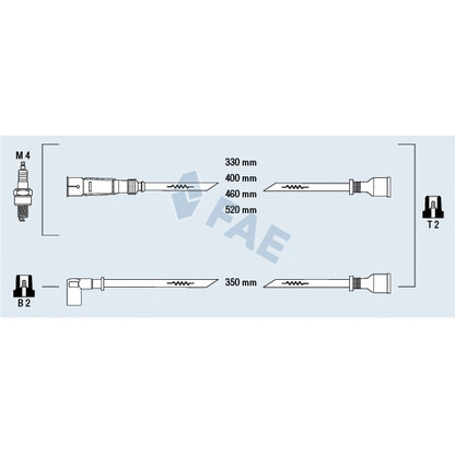Photo Kit de câbles d'allumage FAE 83960