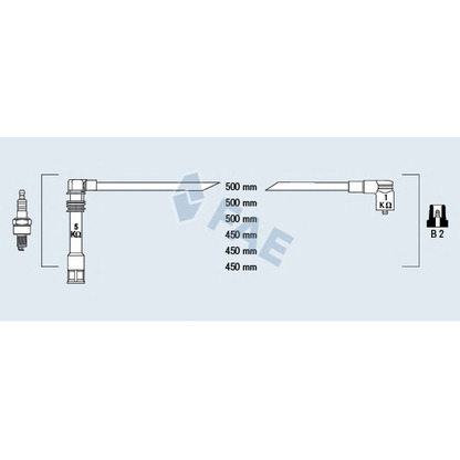 Photo Kit de câbles d'allumage FAE 85062