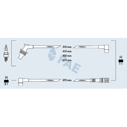 Photo Ignition Cable Kit FAE 85210