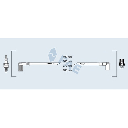 Фото Комплект проводов зажигания FAE 85250