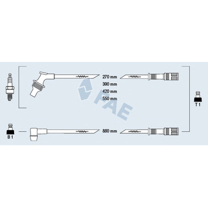 Photo Kit de câbles d'allumage FAE 85260