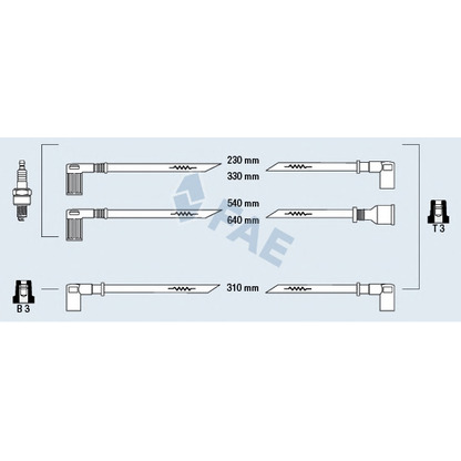 Photo Kit de câbles d'allumage FAE 85270