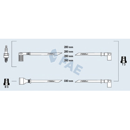 Photo Kit de câbles d'allumage FAE 85370