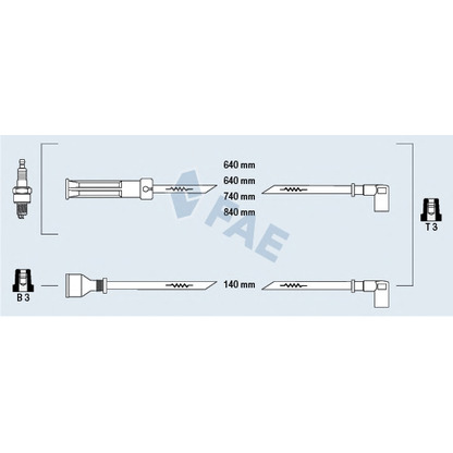 Foto Kit cavi accensione FAE 85390