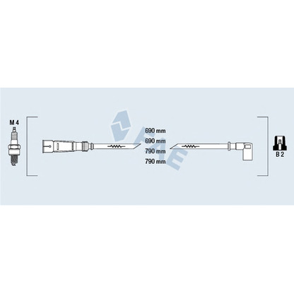 Photo Ignition Cable Kit FAE 85400