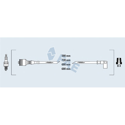 Foto Kit cavi accensione FAE 85402