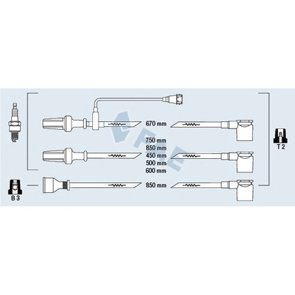 Foto Juego de cables de encendido FAE 85580