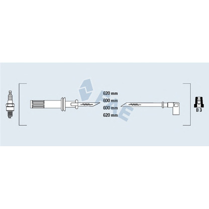 Zdjęcie Zestaw przewodów zapłonowych FAE 85620