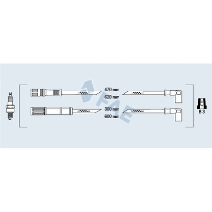 Photo Ignition Cable Kit FAE 85625