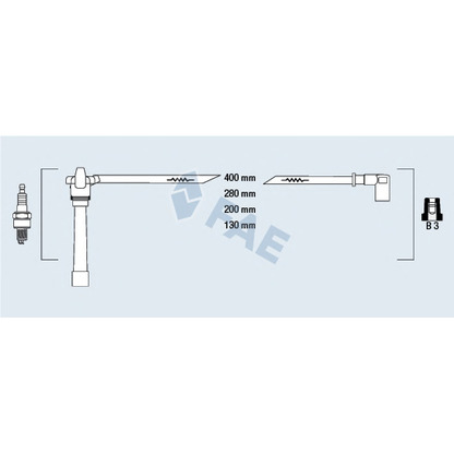 Foto Juego de cables de encendido FAE 85647