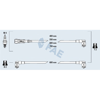 Photo Kit de câbles d'allumage FAE 85693