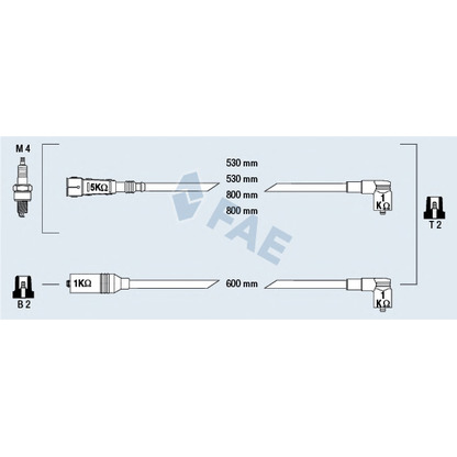 Foto Zündleitungssatz FAE 85694