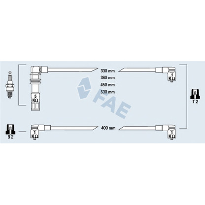 Foto Juego de cables de encendido FAE 85695