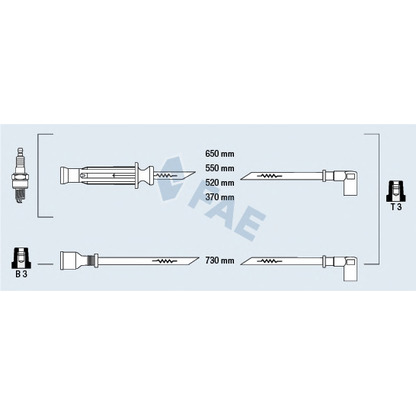 Photo Ignition Cable FAE 85740