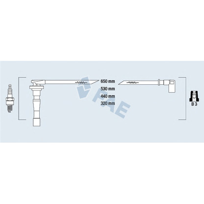 Photo Ignition Cable Kit FAE 85801