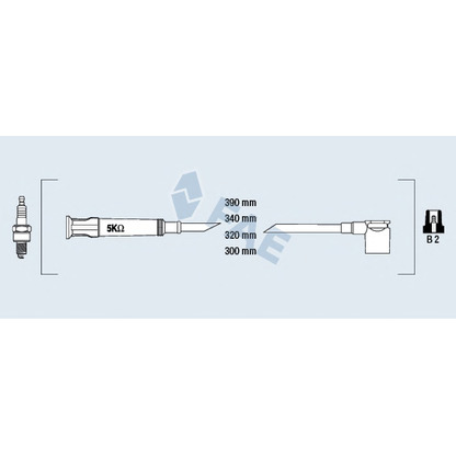 Foto Juego de cables de encendido FAE 85950