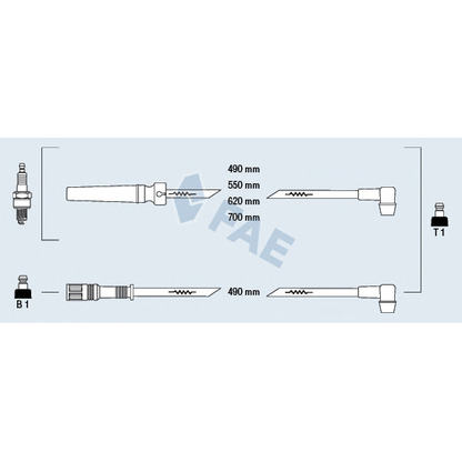 Photo Kit de câbles d'allumage FAE 85970