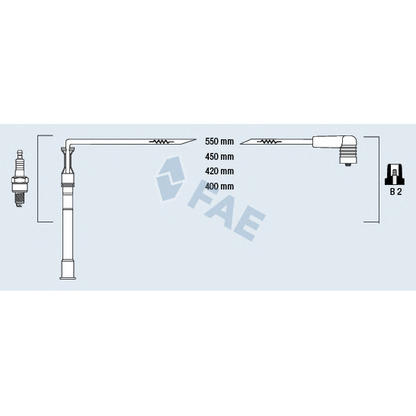 Photo Kit de câbles d'allumage FAE 85991